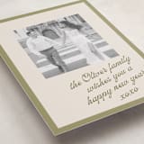 "Note" - Holiday Cards in Sage Ecru by AK Graphics - Detail