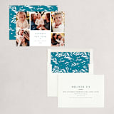 "Photo Block" - Holiday Cards in Azure by Abi de Leon - Assembled