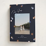 "Confetti Cheers" - Holiday Cards in Blue Jean by Pixel and Hank - Folded Card