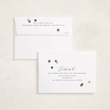 "Confetti Cheers" - Holiday Cards in Blue Jean by Pixel and Hank - FREE Recipient Addressing