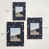"Confetti Cheers" - Holiday Cards in Blue Jean by Pixel and Hank - Formats Available