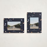 "Confetti Cheers" - Holiday Cards in Blue Jean by Pixel and Hank - Photo Orientation Options