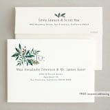 "Cheer Greens" - Holiday Cards in Pine by Alethea and Ruth - FREE Recipient Addressing