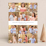 "Year in Pictures" - Holiday Cards in Indigo by Ann Gardner - Front