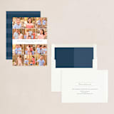 "Year in Pictures" - Holiday Cards in Indigo by Ann Gardner - Assembled