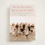 "Short on Time" - Holiday Cards in Eggnog by Erica Krystek - Front