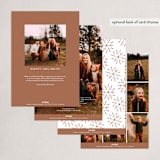 "Winter Holiday" - Holiday Cards in Pecan by Ghia Designs - Back of Card Options
