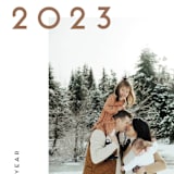 "Winter Holiday" - Holiday Cards in Pecan by Ghia Designs - Detail