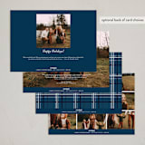 "A Signature Holiday" - Holiday Cards in Midnight by Liz Conley - Back of Card Options