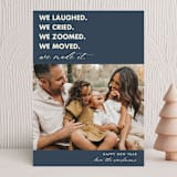 "We Made It" - Holiday Cards in Denim by Beth Schneider - Front