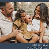 "We Made It" - Holiday Cards in Denim by Beth Schneider - Detail