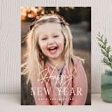 "Happy Stacked" - Holiday Cards in Panna Cotta by Carolyn MacLaren - Front