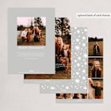 "Happy Stacked" - Holiday Cards in Panna Cotta by Carolyn MacLaren - Back of Card Options