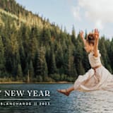 "Magical Year" - Holiday Cards in Frost by Juneau Designs - Detail