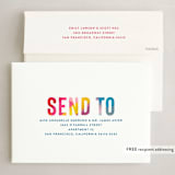 "Painted Cheers" - Holiday Cards in Rainbow by Hooray Creative - FREE Recipient Addressing