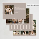 "More for 2023" - Holiday Cards in Taupe by Alicia Schultz - Back of Card