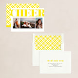 "Glitter Cheer" - Holiday Cards in Lemon Drop by Anna Elder - Assembled