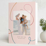 "Rainbow Ribbon" - Holiday Cards in Gumdrop by Ekko Studio - Folded Card