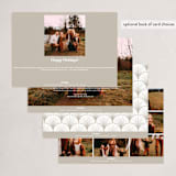"Cheer" - Holiday Cards in Snowfall by Ekko Studio - Back of Card Options