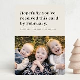 "FINGERS CROSSED" - Holiday Cards in Ecru by Erica Krystek - Front