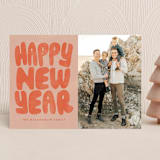 "Groovy Type" - Holiday Cards in Rust by Brooke Chandler - Front