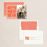 "Groovy Type" - Holiday Cards in Rust by Brooke Chandler - Assembled