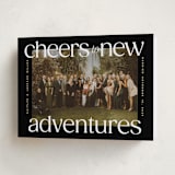 "cheers to new" - Holiday Cards in Night by Owl and Toad - Folded Card