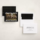 "cheers to new" - Holiday Cards in Night by Owl and Toad - Assembled
