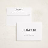 "cheers to new" - Holiday Cards in Night by Owl and Toad - FREE Recipient Addressing