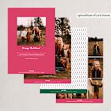 "Firework Burst" - Holiday Cards in Emerald by Corinne Malesic - Back of Card Options