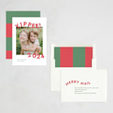 "yippee" - Holiday Cards in Holly Berry by Megan Davis - Assembled