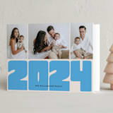 "Block 2023" - Holiday Cards in Slate by Alicia Schultz - Folded Card