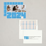 "Block 2023" - Holiday Cards in Slate by Alicia Schultz - Assembled