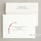 "Bold Type" - Holiday Cards in Fuchsia by Angela Thompson - FREE Recipient Addressing