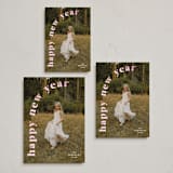 "Bold Type" - Holiday Cards in Fuchsia by Angela Thompson - Formats Available