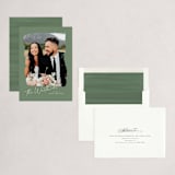 "Contemporary Brushed Frame" - Holiday Cards in Pine by Erin Deegan - Assembled