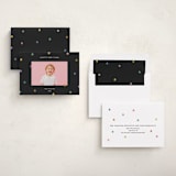 "Tiny Star Confetti" - Holiday Cards in Midnight by Kercia Jane - Assembled