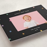 "Tiny Star Confetti" - Holiday Cards in Midnight by Kercia Jane - Detail