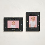 "Tiny Star Confetti" - Holiday Cards in Midnight by Kercia Jane - Photo Orientation Options