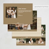 "the best year" - Holiday Cards in Toffee by Alexandra Dzh - Back of Card Options