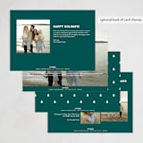 "Merry Late" - Holiday Cards in Cream by Erica Krystek - Back of Card Options