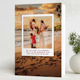"Little Moments Big Year" - Holiday Cards in Snow by Kelsey Mucci - Folded Card