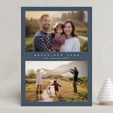 "DUO" - Holiday Cards in Denim by Nicole Walsh - Front