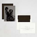 "curved cheers script" - Holiday Cards in Antique Gild by Kamala Nahas - Assembled