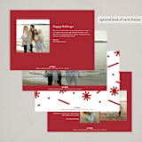 "Same Old Us" - Holiday Cards in Pomegranate by Erica Krystek - Back of Card Options