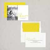 "Cheer Badge" - Holiday Cards in Sunflower by Anna Elder - Assembled