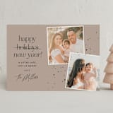 "A Little Late" - Holiday Cards in Cocoa by Stephanie Hawkes - Front