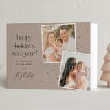 "A Little Late" - Holiday Cards in Cocoa by Stephanie Hawkes - Folded Card