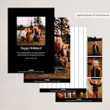 "headline" - Holiday Cards in Vanilla by Nicole Walsh - Back of Card Options