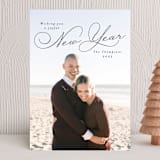 "New Year Beauty" - Holiday Cards in Midnight by Janean Hinger - Front